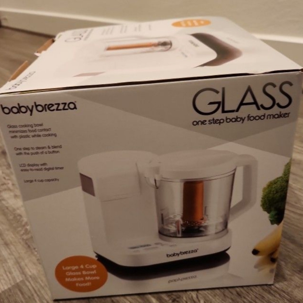 BabyBrezza Glass One Step Baby Food Maker including baby brezza cook book